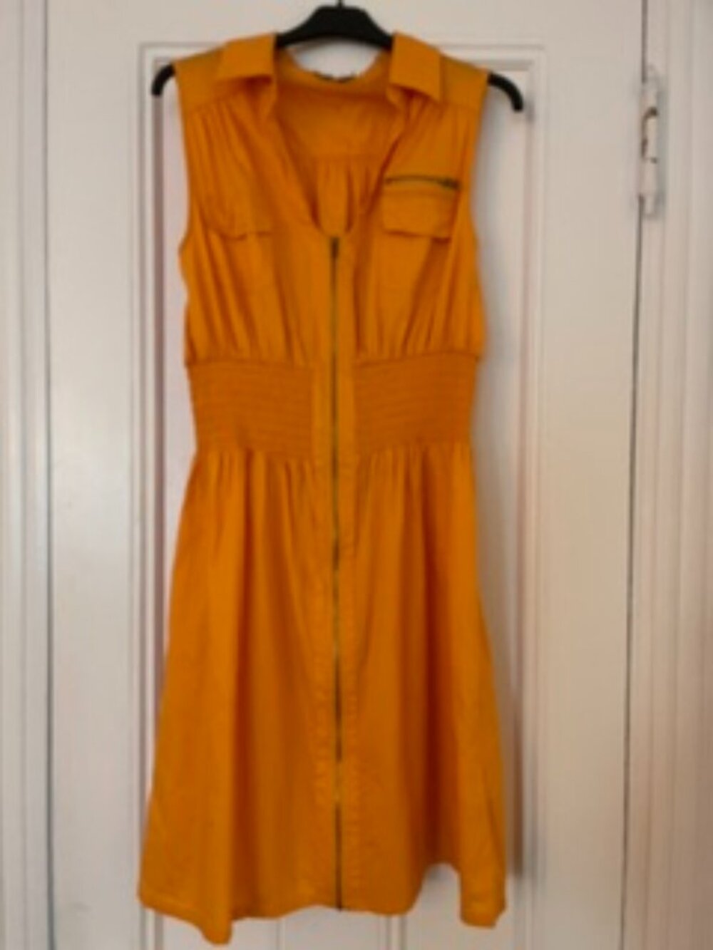 Orange cotton dress